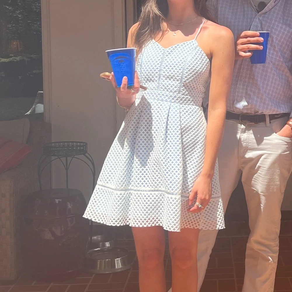 Top Shop blue and white dress - Picture 7 of 7